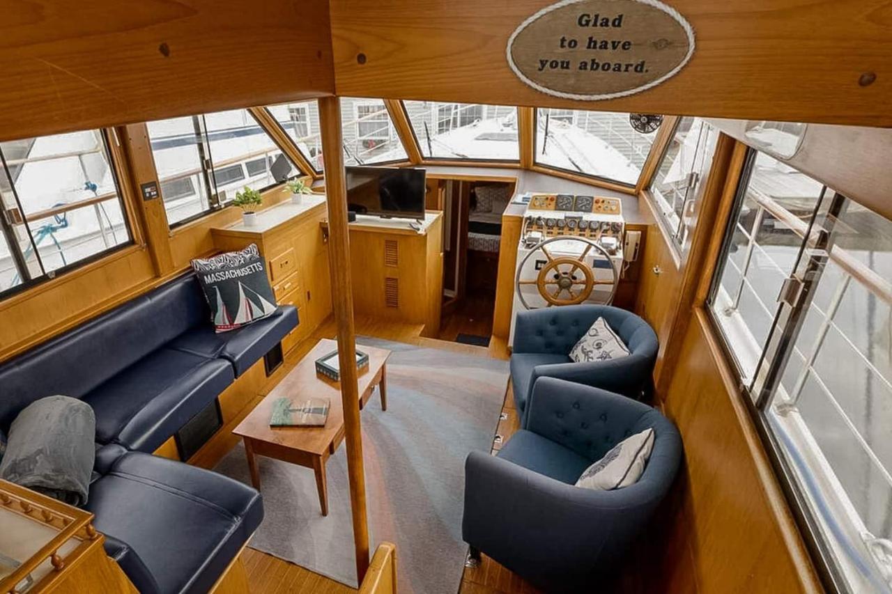 Bateau-hôtel 2br Spacious & Comfy 43' Yacht - Heat & Ac - On The Freedom Trail - Nights Sleep